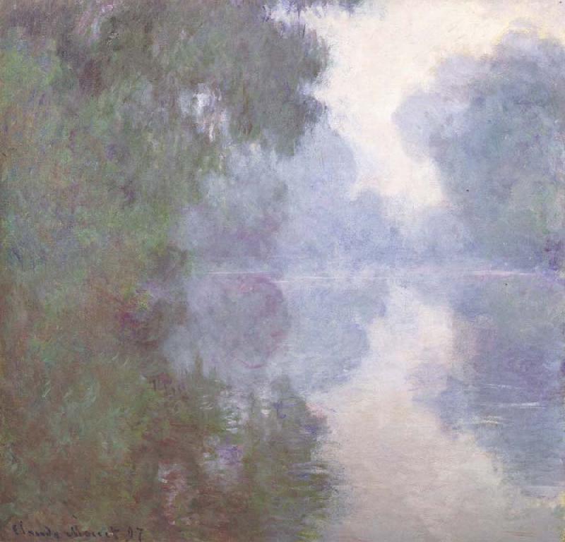Claude Monet Morning on the Seine France oil painting art